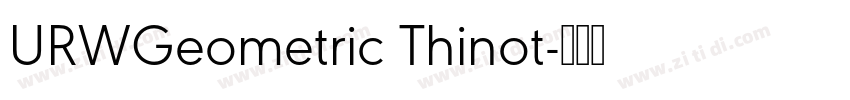 URWGeometric Thinot字体转换